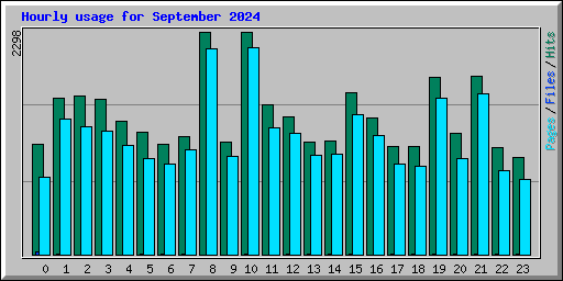 Hourly usage for September 2024